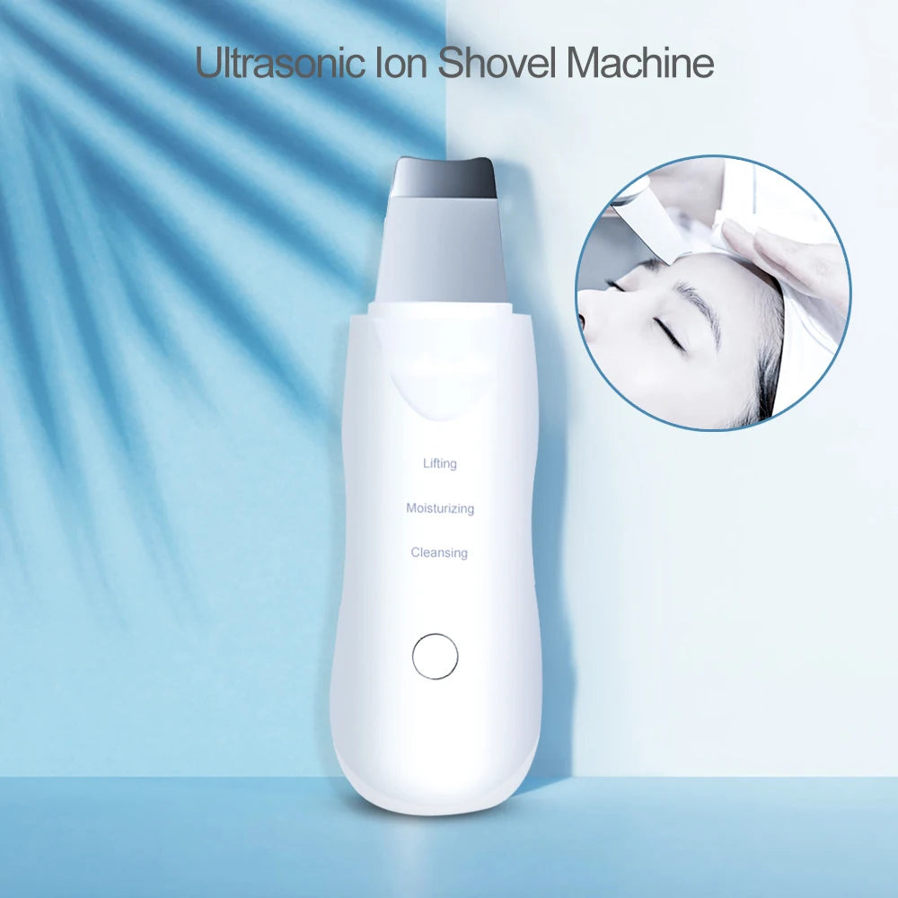 Ultrasonic Skin Scrubber | Deep Facial Cleanser Spatula