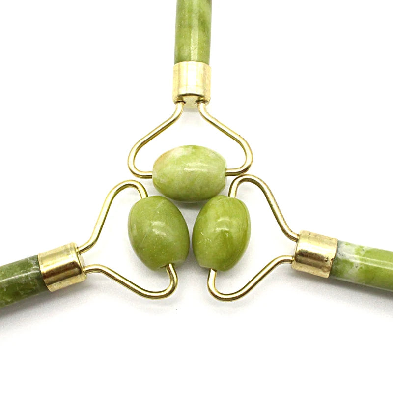 Natural Jade Face Roller | Anti-Aging Facial Massage Tool