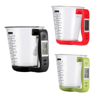 Digital Measuring Cup Scale | LCD Kitchen Scale for Baking
