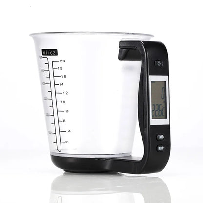 Digital Measuring Cup Scale | LCD Kitchen Scale for Baking