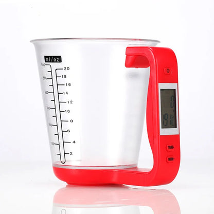 Digital Measuring Cup Scale | LCD Kitchen Scale for Baking