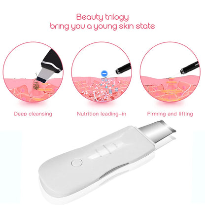 Ultrasonic Skin Scrubber | Deep Facial Cleanser Spatula