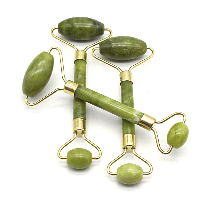 Natural Jade Face Roller | Anti-Aging Facial Massage Tool