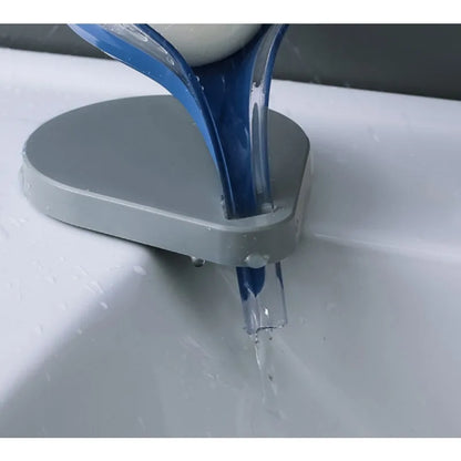 Decorative Soap Dish | Leaf-Shaped Drain Holder for Bathroom