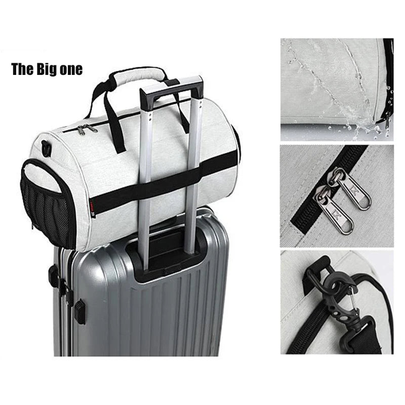 Gym Duffel Bag for Men | Travel Sports Bag with Shoe Compartment