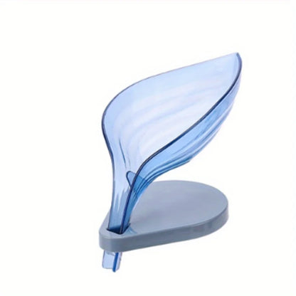 Decorative Soap Dish | Leaf-Shaped Drain Holder for Bathroom