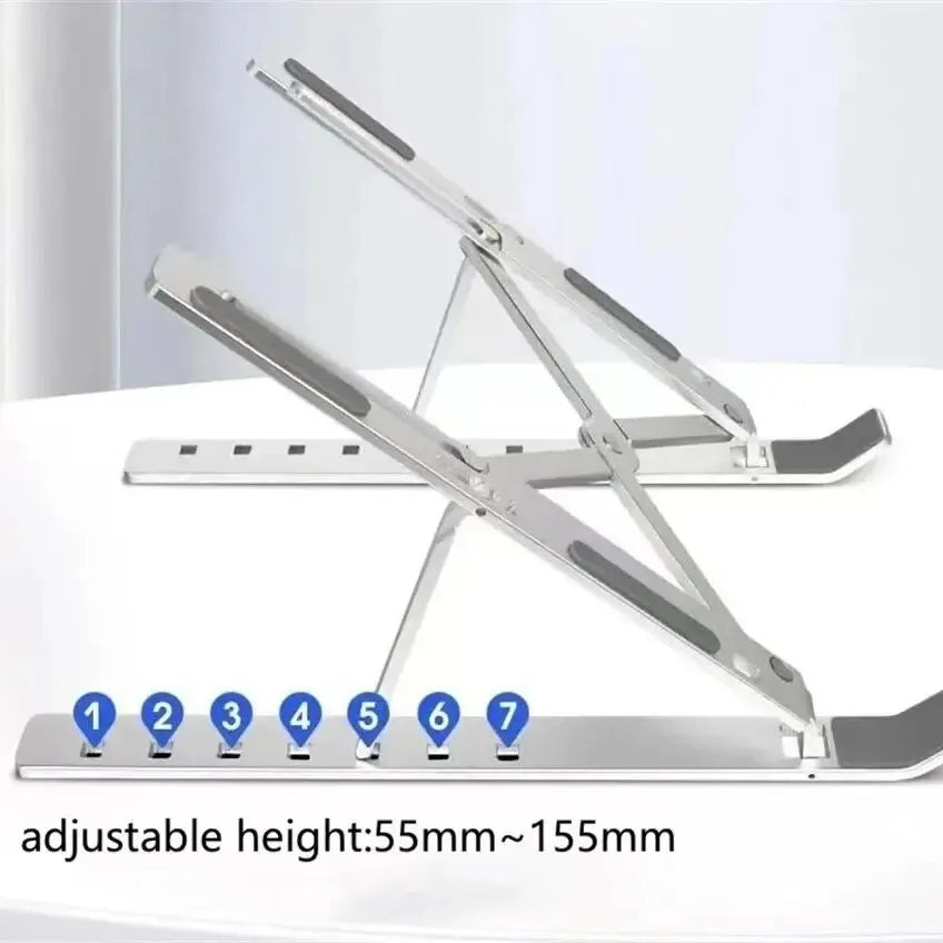 Ergonomic Laptop Stand | Adjustable Aluminum Riser for Desk