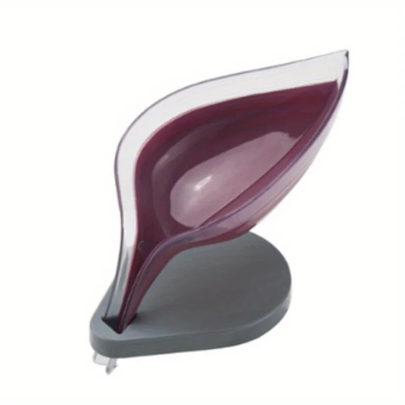 Decorative Soap Dish | Leaf-Shaped Drain Holder for Bathroom