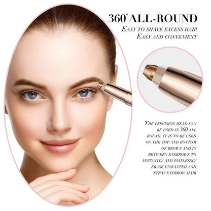 Rose Gold Eyebrow Trimmer | Portable Facial Hair Remover