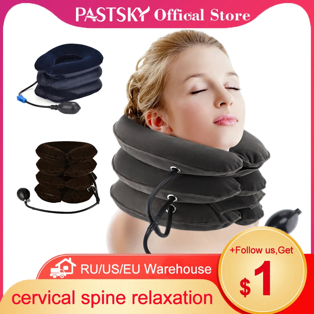 Cervical Neck Traction Device | Inflatable Pain Relief Pillow