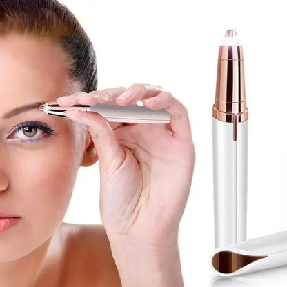 Rose Gold Eyebrow Trimmer | Portable Facial Hair Remover