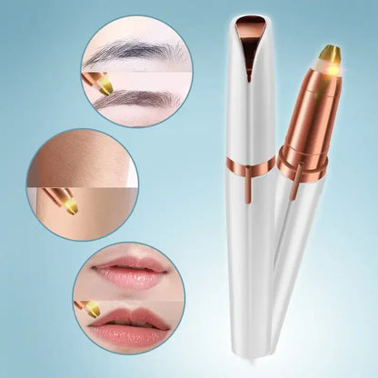 Rose Gold Eyebrow Trimmer | Portable Facial Hair Remover