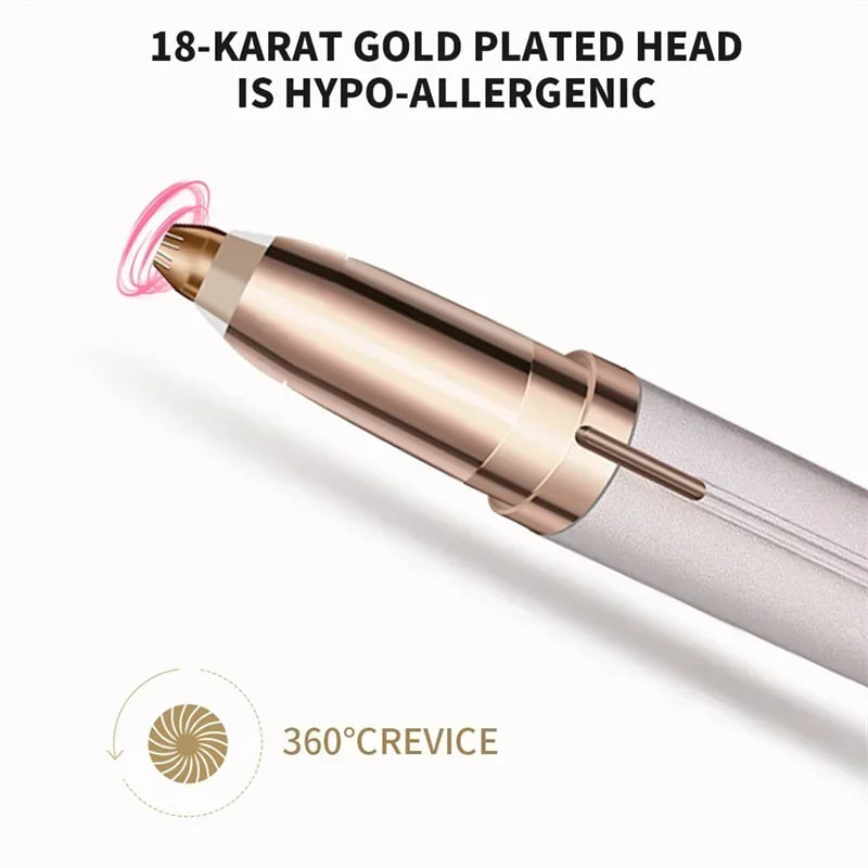 Rose Gold Eyebrow Trimmer | Portable Facial Hair Remover