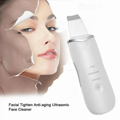 Ultrasonic Skin Scrubber | Deep Facial Cleanser Spatula
