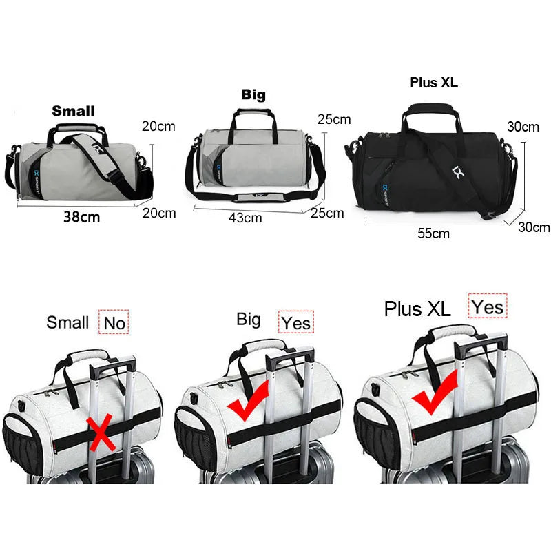 Gym Duffel Bag for Men | Travel Sports Bag with Shoe Compartment