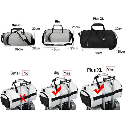 Gym Duffel Bag for Men | Travel Sports Bag with Shoe Compartment