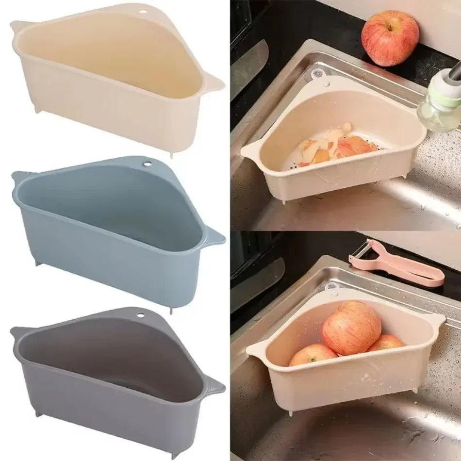 Kitchen Sink Organizer | Drain Basket Storage Rack