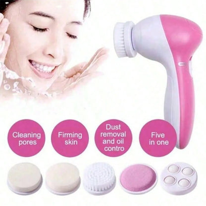 5-in-1 Facial Cleansing Brush | Deep Pore Cleanser System