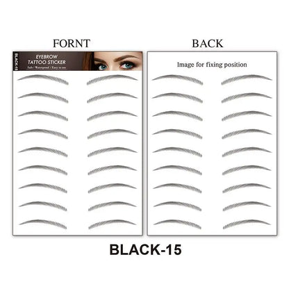 4D Waterproof Eyebrow Stickers | Natural Brow Tattoo Set